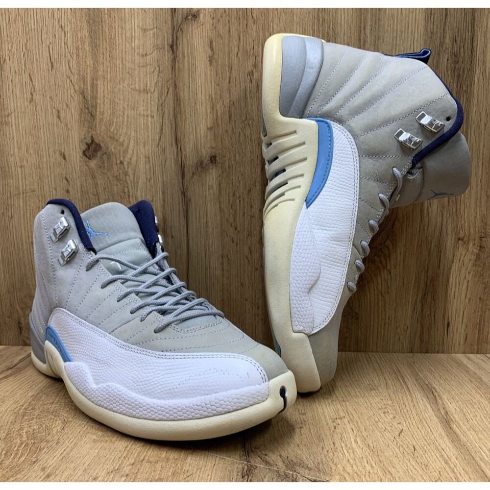 Air Jordan 12 Retro 'Gray University Blue' Sneaker Shoes 130690-007 Mens 10